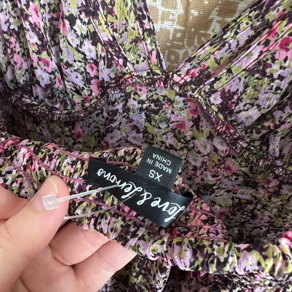 For Love and Lemons Sadie Maxi Dress in Multi Floral - Picture 11 of 11